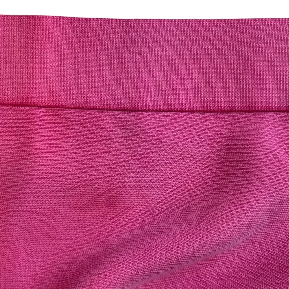 Talbots Women Petite 14P Dark Pink Lined Pencil Skirt Zip SILK Soft Girl Barbie